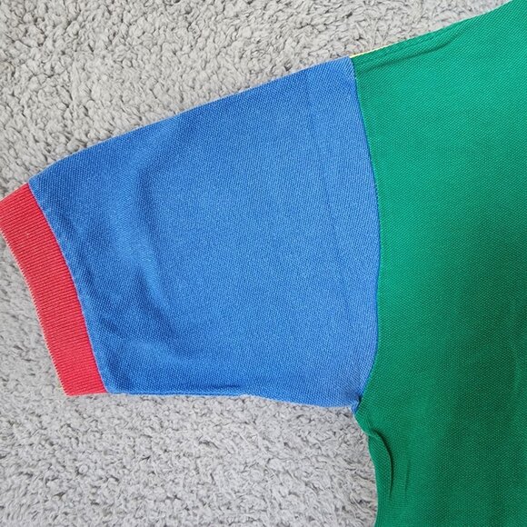 Vintage Brooks Brothers Colorblock Logo Polo Shirt Size Medium 100% Cotton - Picture 5 of 11
